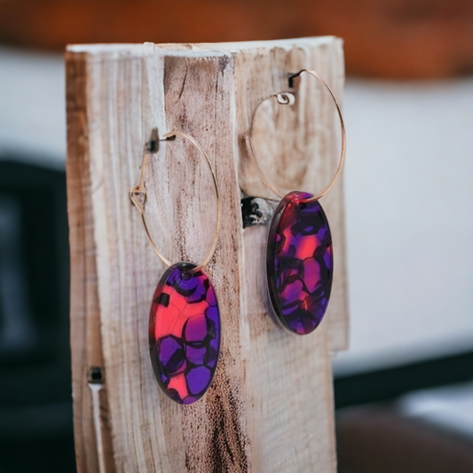 Lava lamp earrings (Earrings)