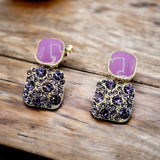 Purple elegance earrings (Jewelry)