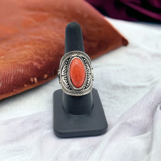 Red stone ring (Jewelry)
