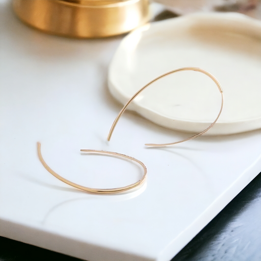 Golden curls earrings (earrings)