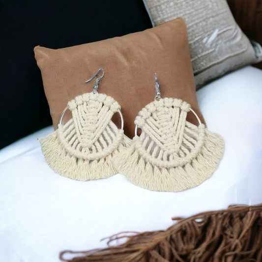 Macrame earrings (Jewelry)