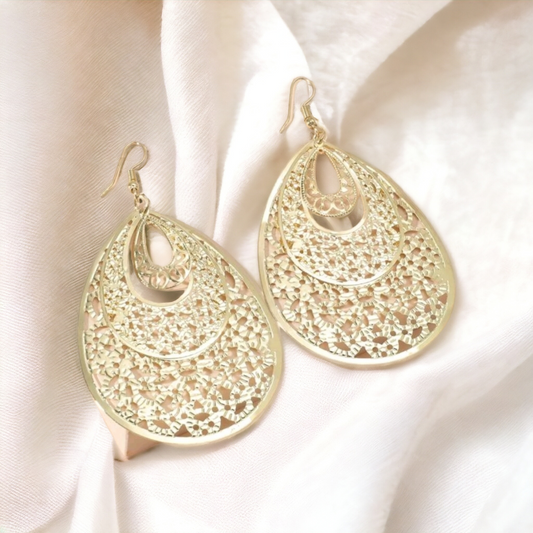Golden lights earrings (earrings)