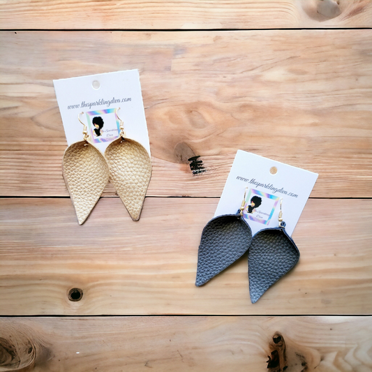 Leatherette earrings (Jewelry)