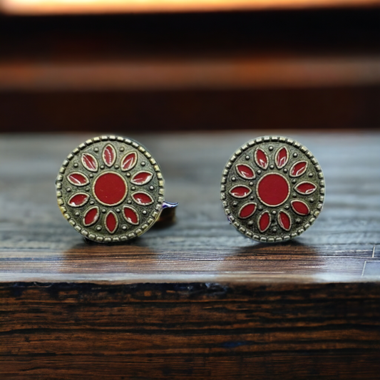 Vintage button earrings (Jewelry)