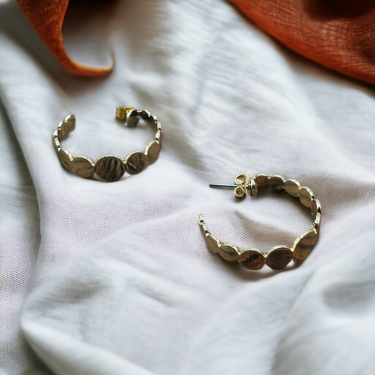 Fill in the bubbles hoop earrings (Jewelry)