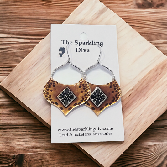 Branded bag earrings