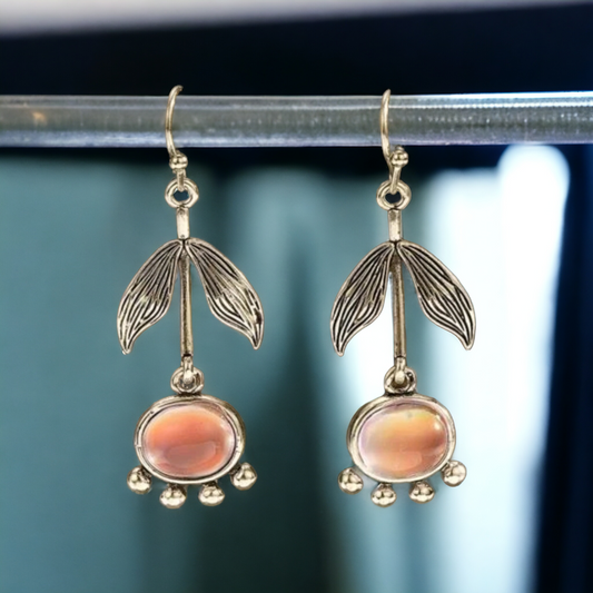 Dangling flower earrings (earrings)