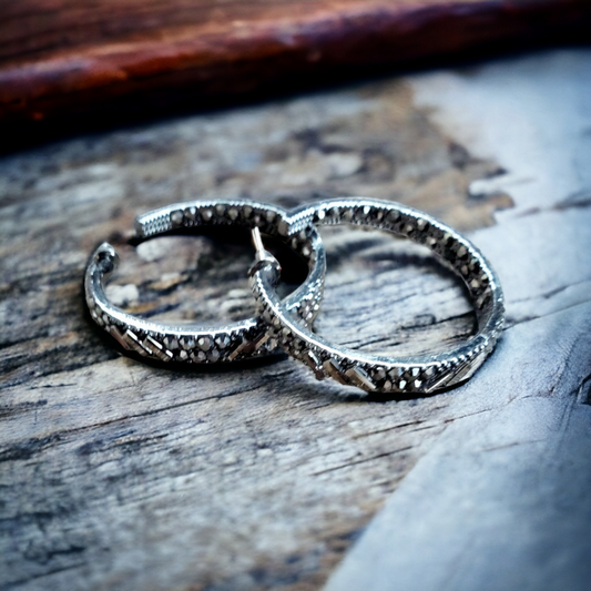 GLITZY By Association - Black earrings (Jewelry)