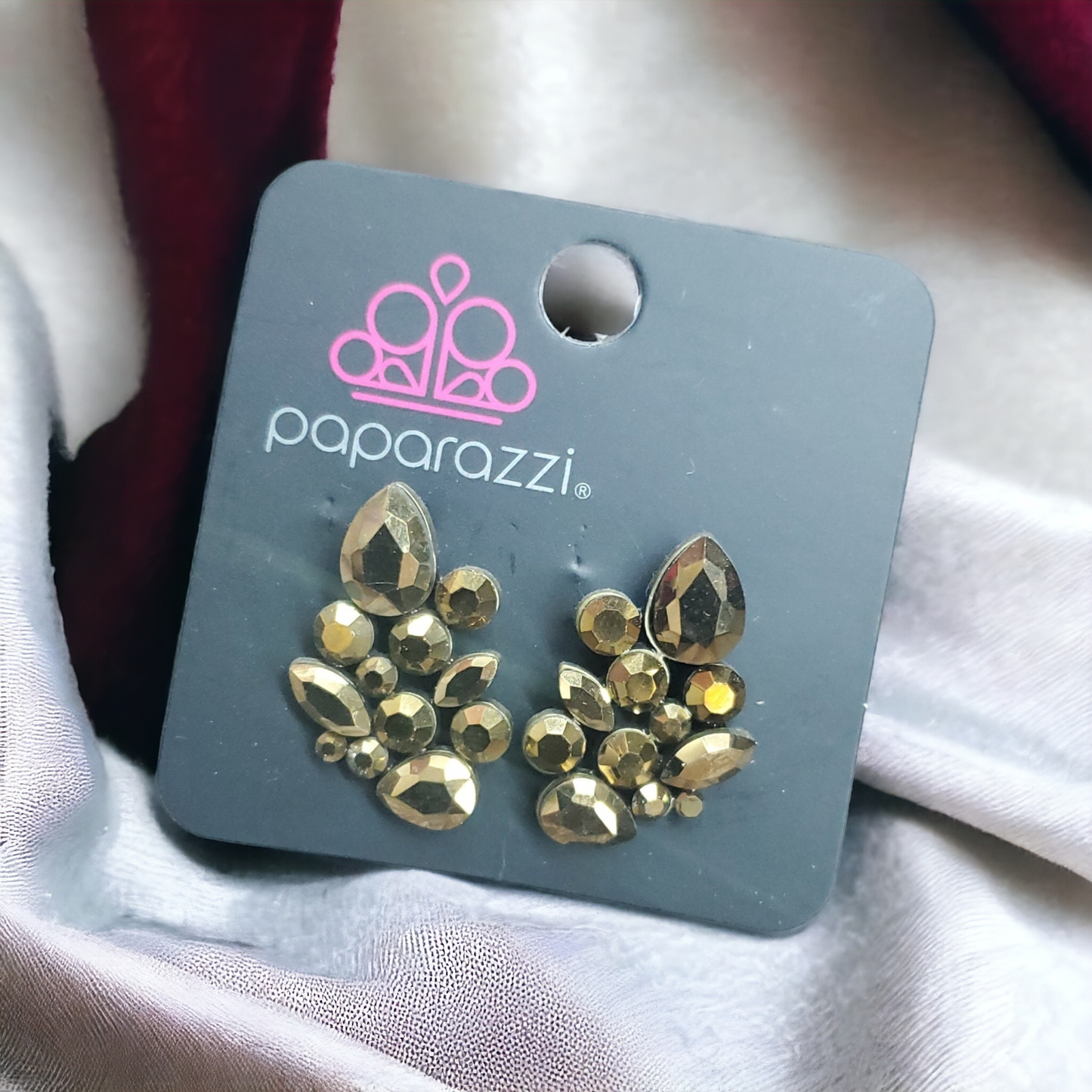 Galaxy Glimmer - Brass Earrings