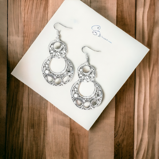 West Coast Whimsical - White earrings (Jewelry)