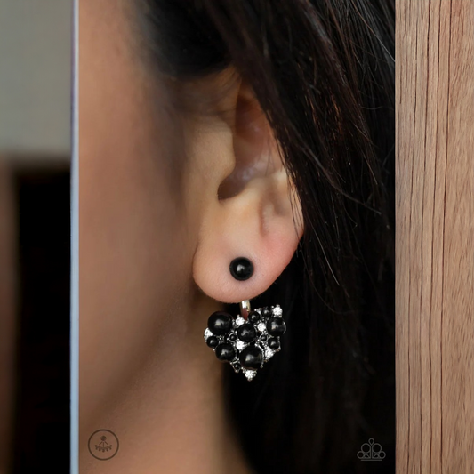Star-Studded Success - Black earrings (Jewelry)