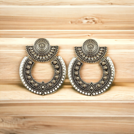 Texture Takeover - Brass earrings (Jewelry)