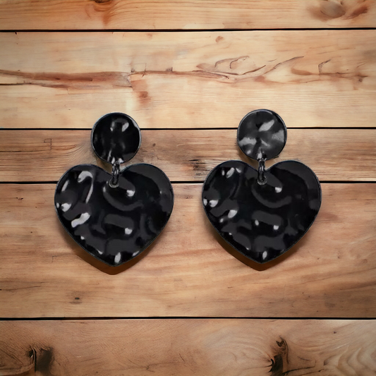 Just a little crush black earrings (Earrings)