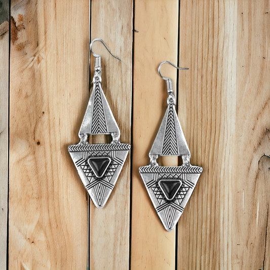El Paso Edge - Black earrings (Jewelry)