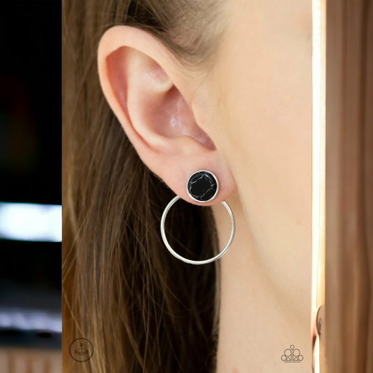 Simply Stone Dweller - Black earrings (Jewelry)