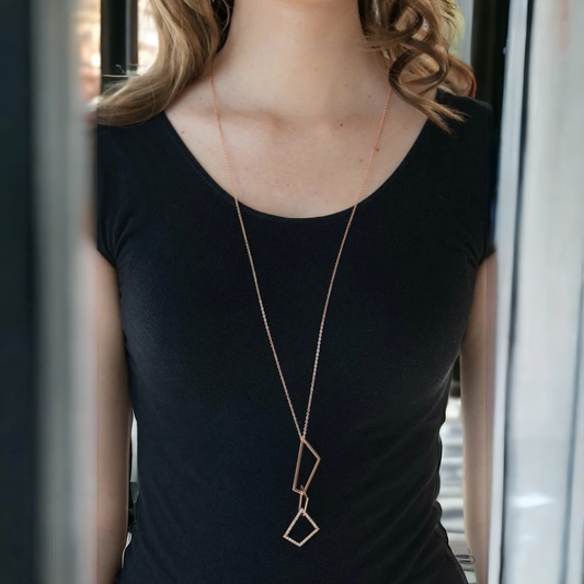 Shapely Silhouettes - Copper necklace (Jewelry)