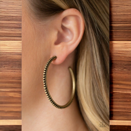 Totally On Trend - Brass earrings (Jewelry)