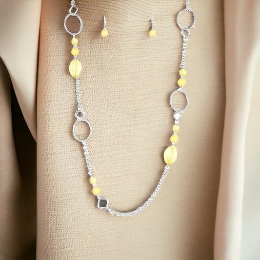 Very Visionary - Yellow necklace (Jewelry)