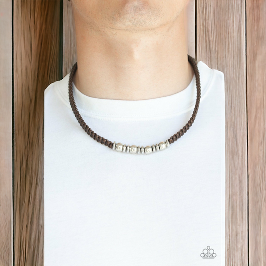 Metal Mechanics - Brown necklace (Jewelry)