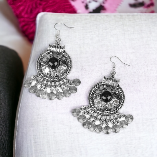 Rural Rhythm - Black earrings (Jewelry)