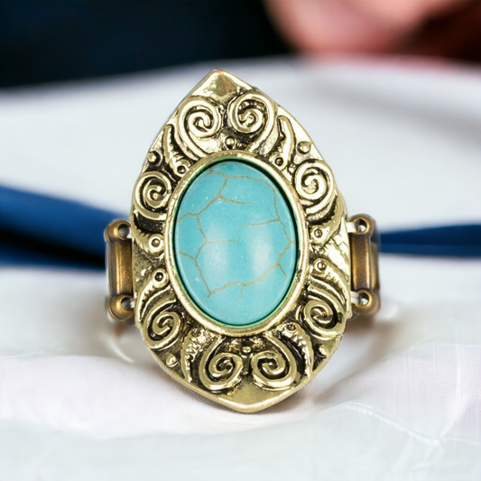 Mega Mother Nature - Brass ring (Jewelry)