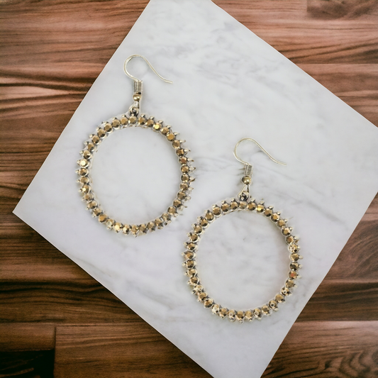 Spark Their Attention - Brass earrings (Jewelry)