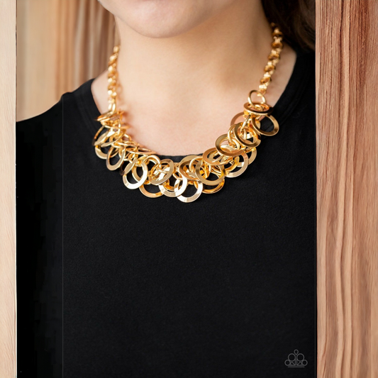 Ringing In The Bling -Gold necklace (Jewelry)