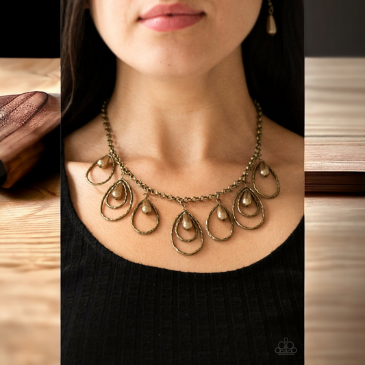 Rustic Ritz Brass necklace (Jewelry)