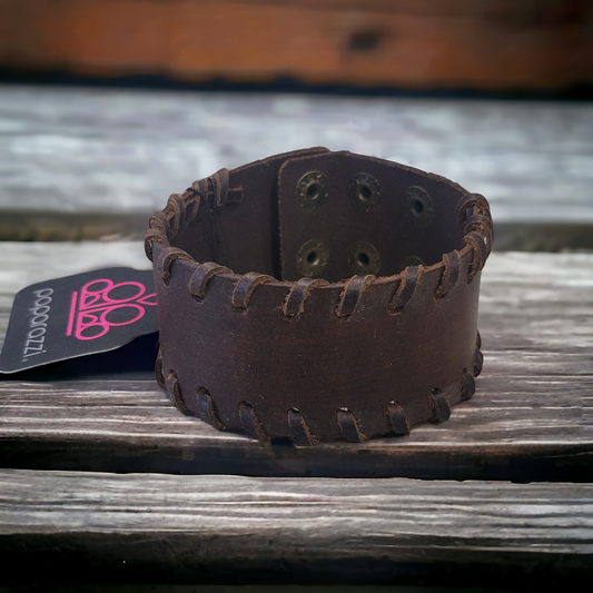 Any Which HIGHWAY Brown leather Bracelet (bracelet)