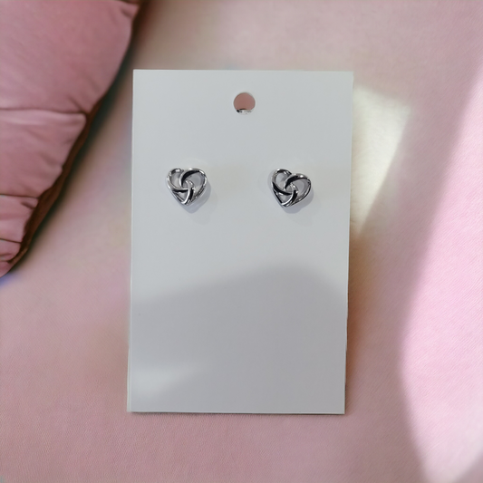 Intangled heart earrings (earrings)