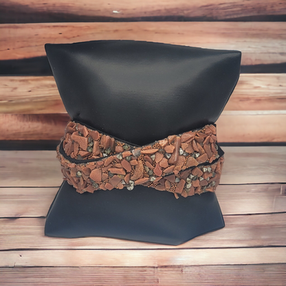 Rocky mountain wrap and snap bracelet