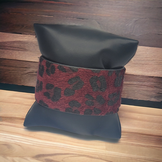 Red leopard snap bracelet (Bracelets)