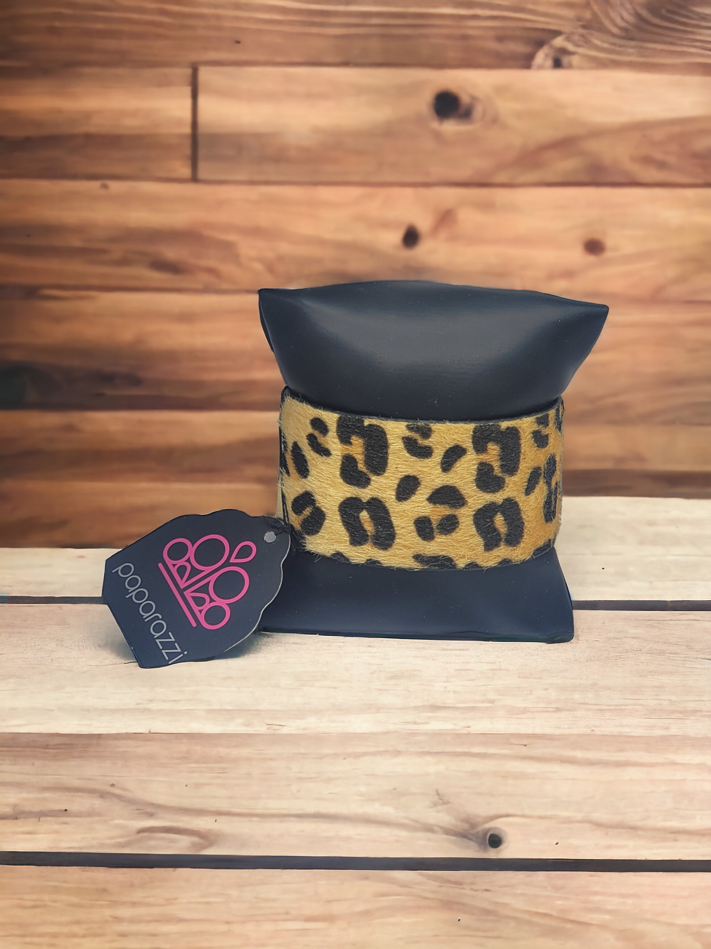 Cheetah time wrap bracelet