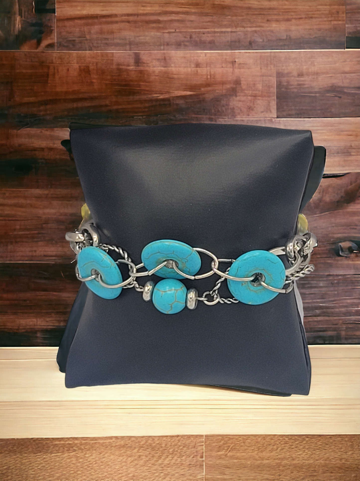 Barbed and beautiful blue stone bracelet