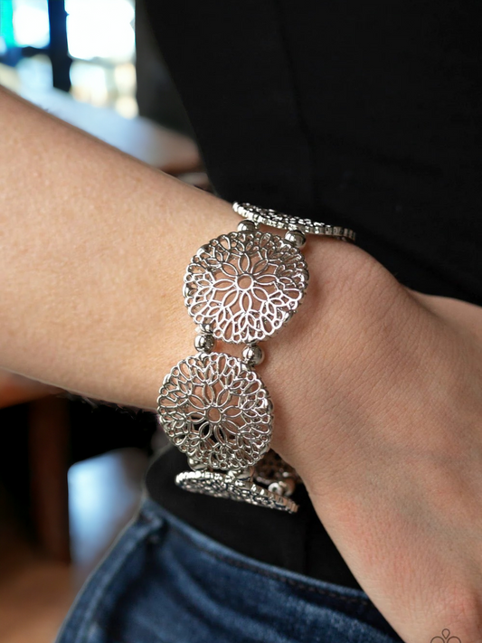 A Good MANDALA Is Hard To Find silver bracelet