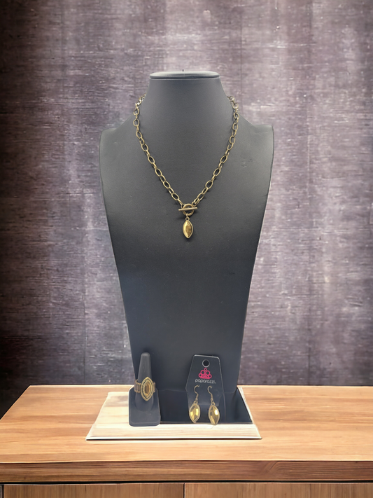 Bronze dazzle necklace set (Necklaces)