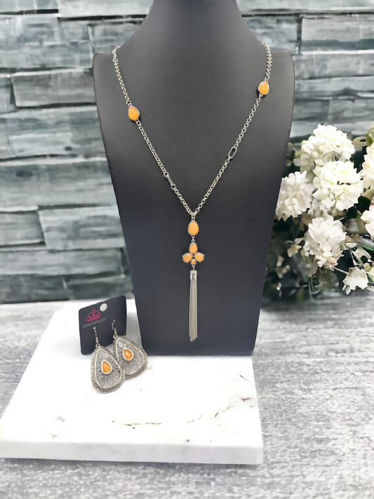 Sherbert flowers necklace set (Necklaces)
