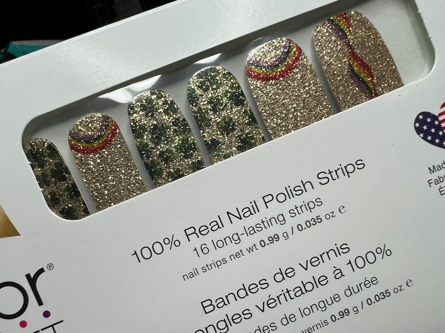 Clover the top  color street nail strips