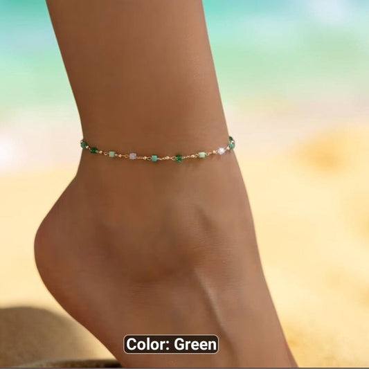 Green with envy anklet
