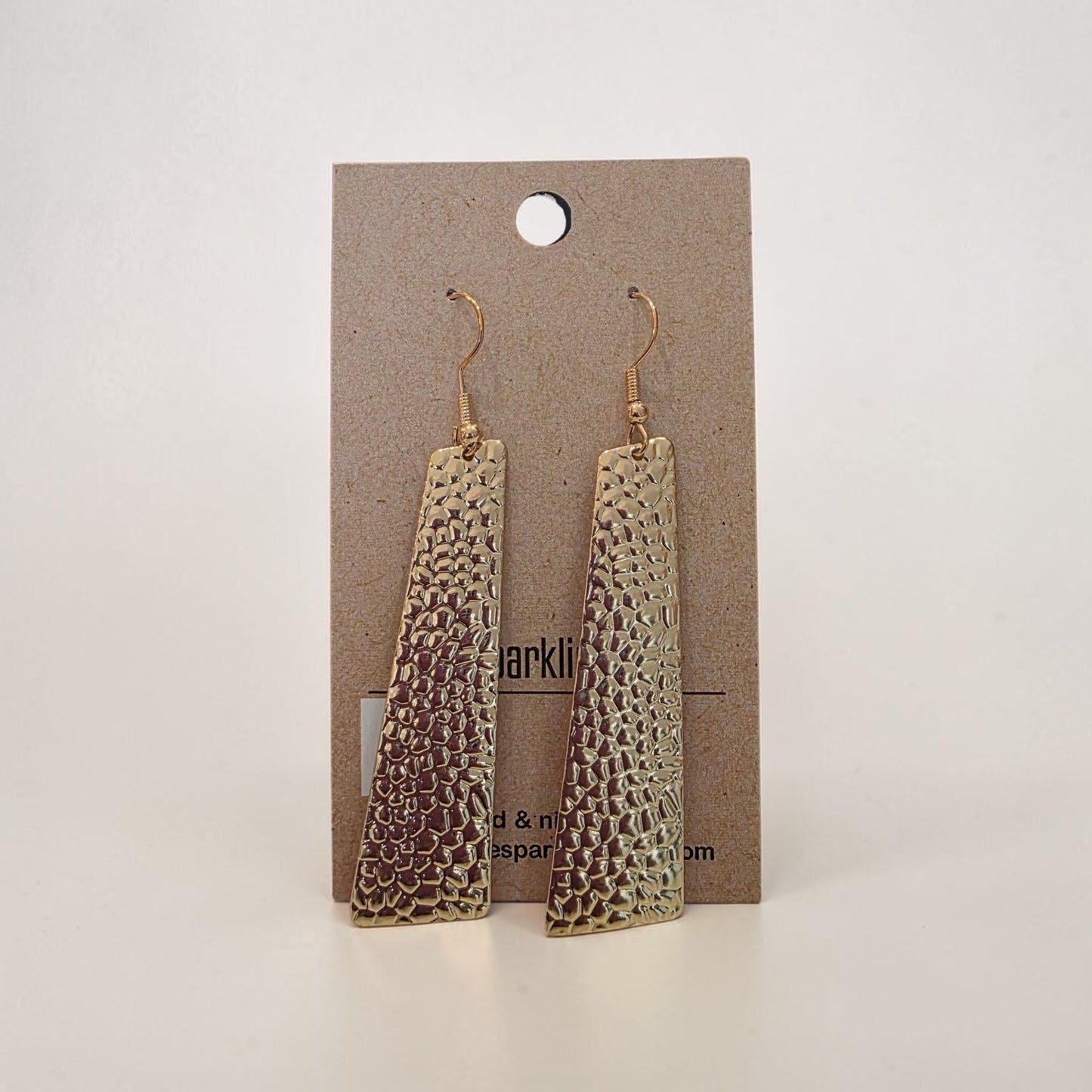 Golden replica earrings
