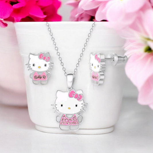 Hello kitty necklace set
