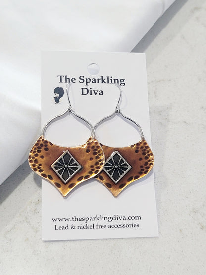 Branded bag earrings