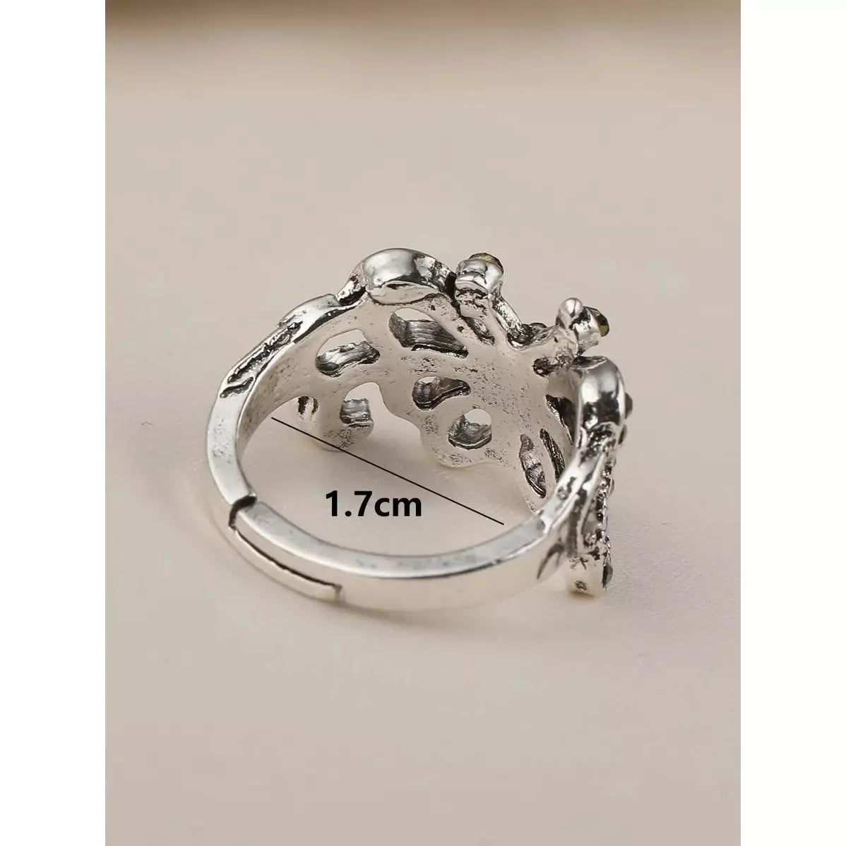 Gunmetal butterfly ring (ring)