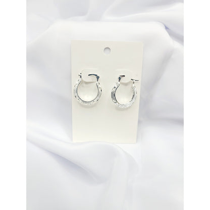 Ornate hoop earrings