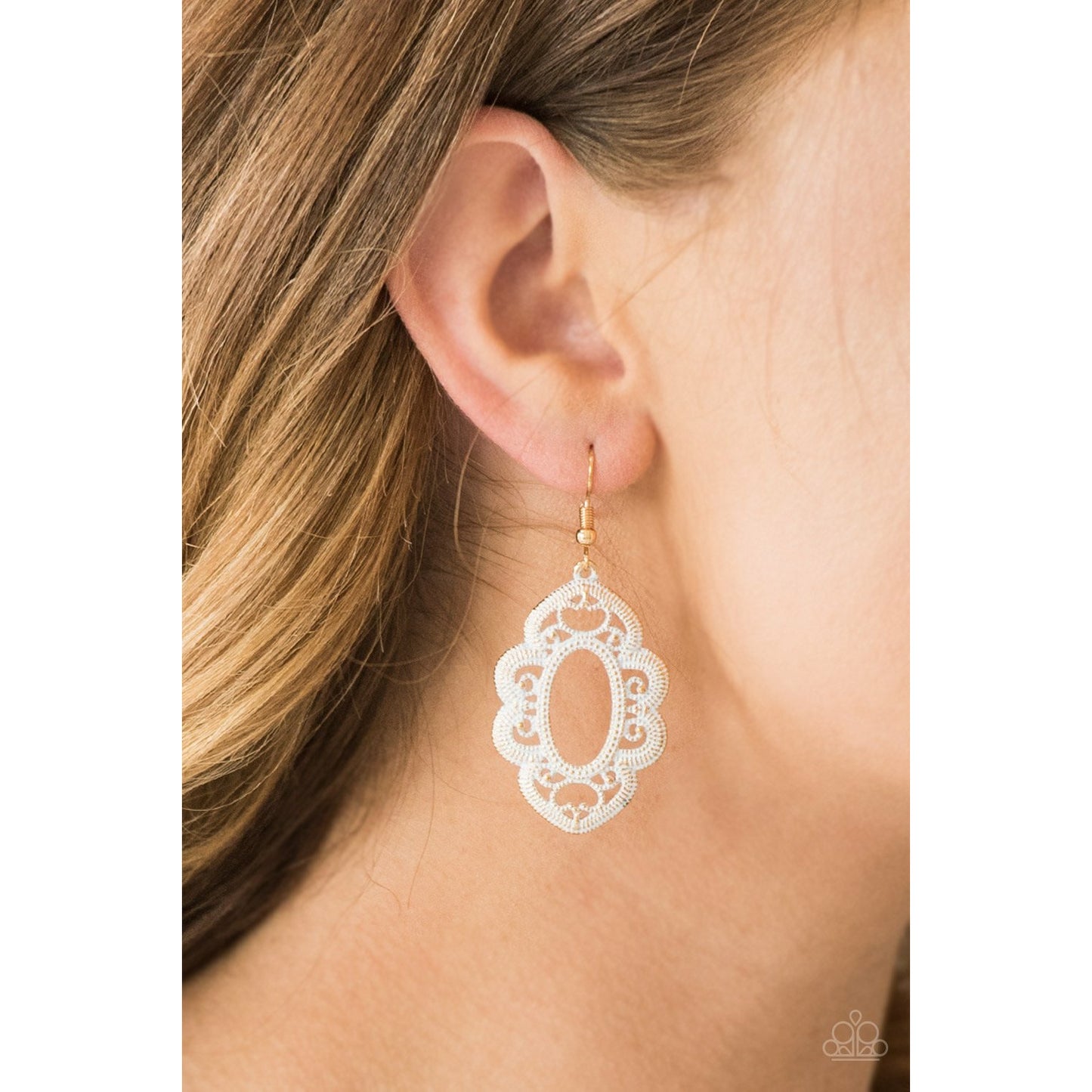 Mantras and Mandalas - Gold earrings