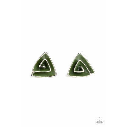 On Blast Green earrings