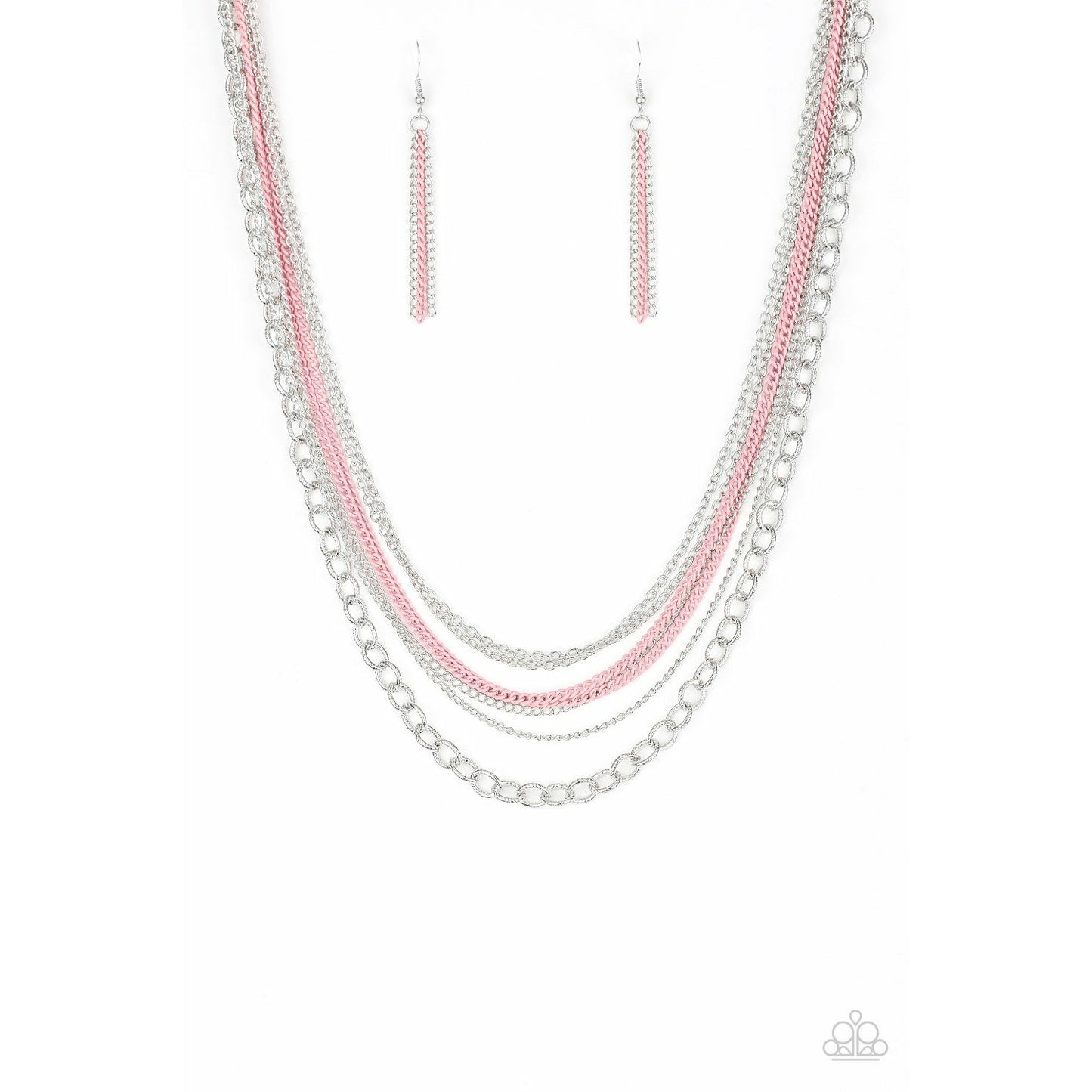 Intensely Industrial - Pink necklace