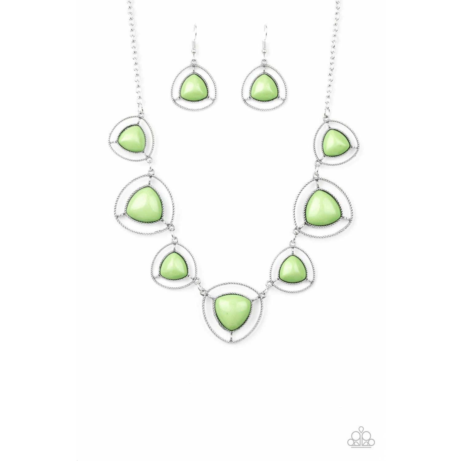 Make A Point - Green necklace (Jewelry)