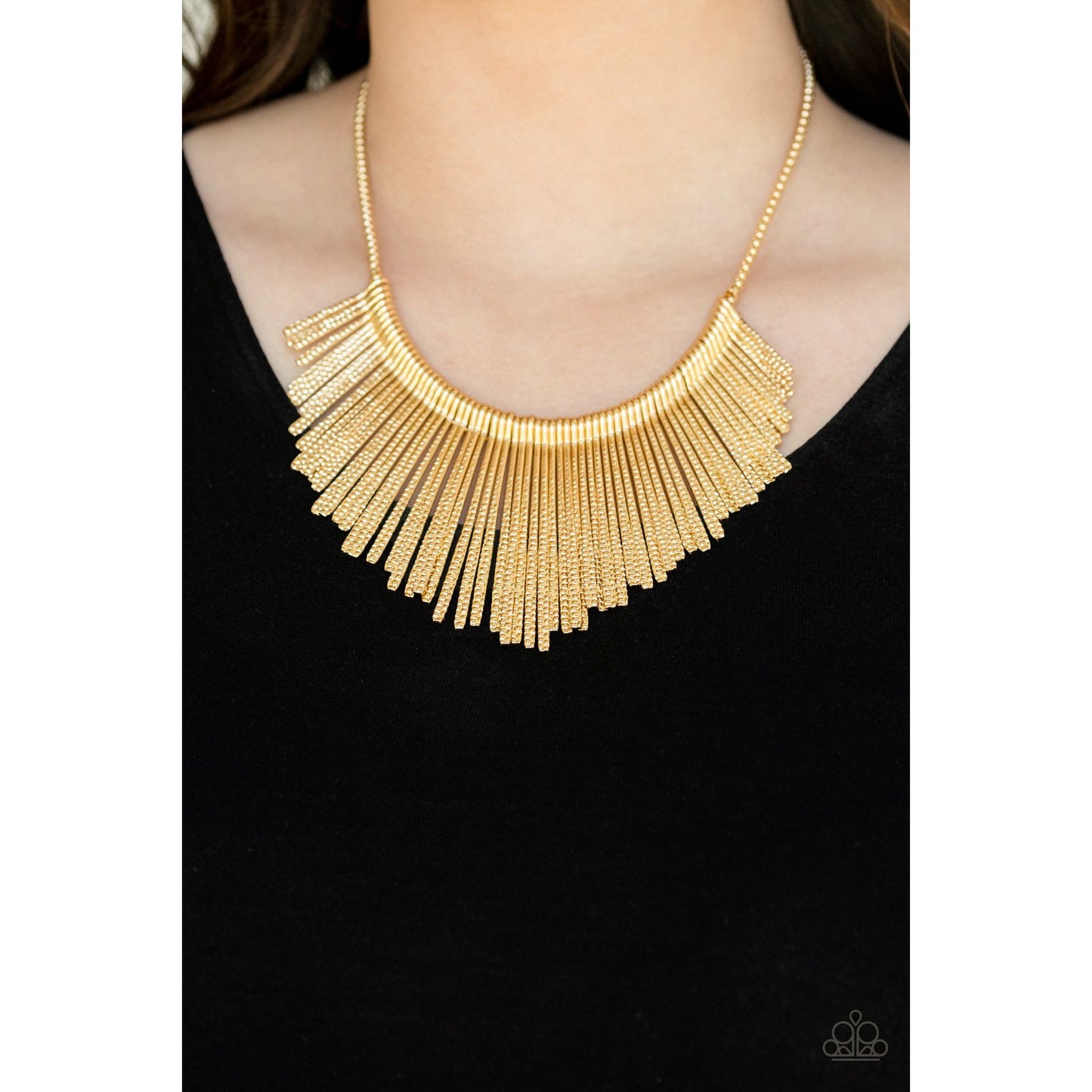 Metallic Mane - Gold necklace