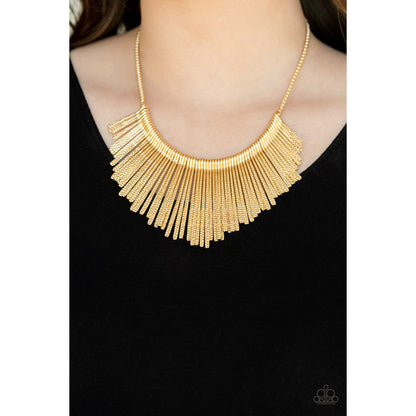 Metallic Mane - Gold necklace